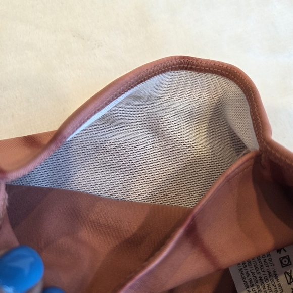 Nike One Dri-FIT Women's Training Leggings Pecan / Rose Clay (FZ7272-634) XS New - Picture 7 of 15